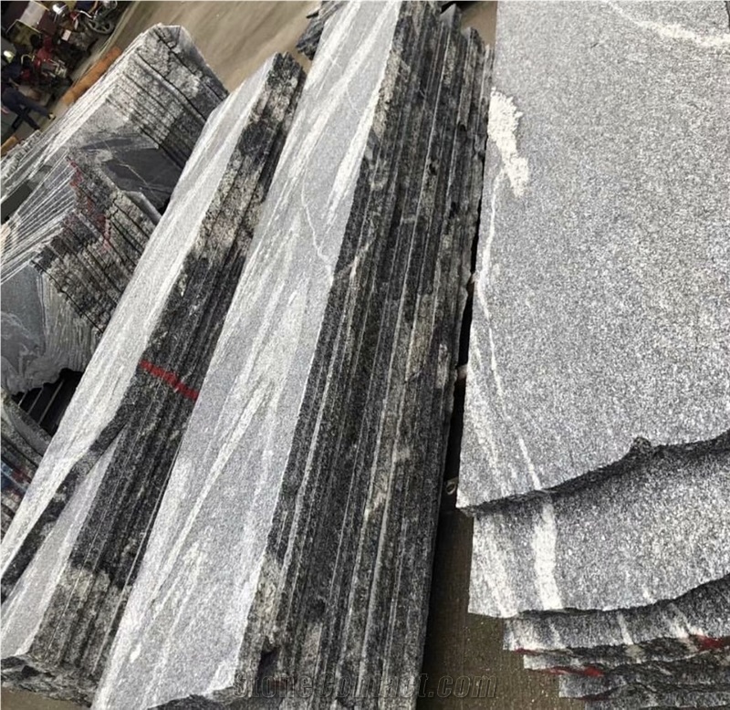 Cheap China Juparana Grey Granite Polished Random Slabs