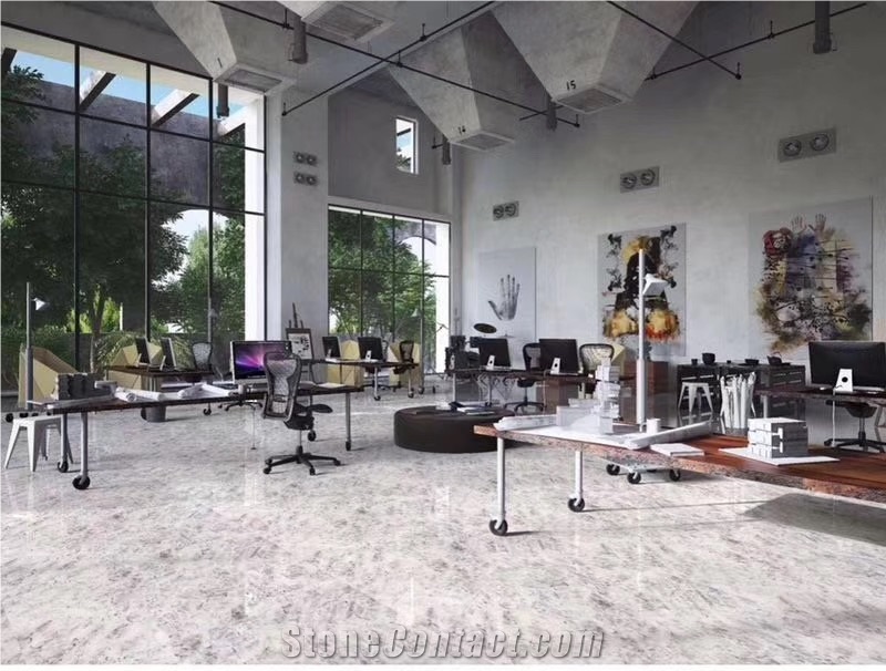China Alps White Marble For Modern Interior Decor And Design