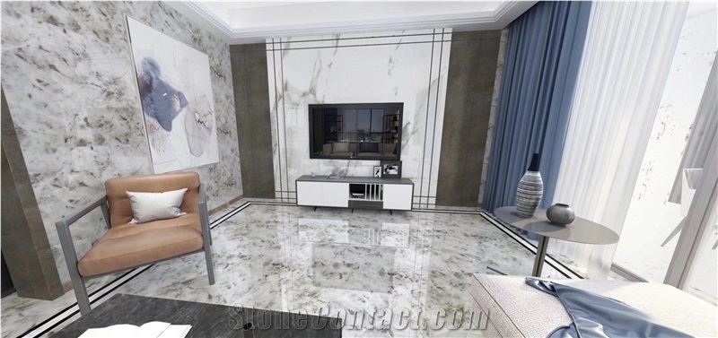 China Alps White Marble For Modern Interior Decor And Design