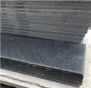 China Dark Grey New Impala Black G654 Hainan Granite Stairs
