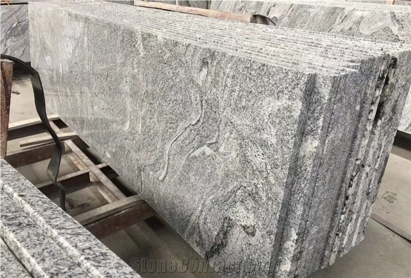 China Juparana Grey Granite Waves Black Granite Vanitytop