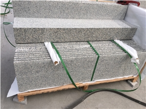 G602 Grey Granite Steps Risers Stairs China Hubei Grey Tile