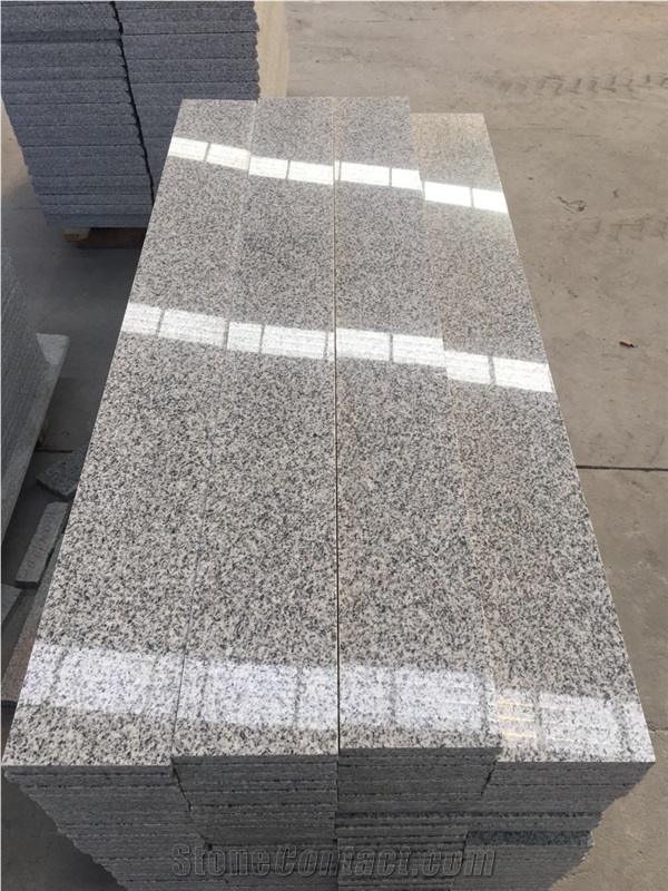 G603 Grey Granite Steps Risers Stairs China Hubei Grey Tile