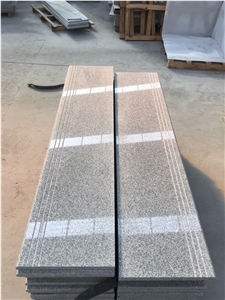 G603 Grey Granite Steps Risers Stairs China Hubei Grey Tile