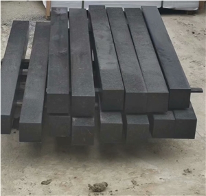 G684 Six Sides Pineapple Black Basalt Cube Paver Stone 