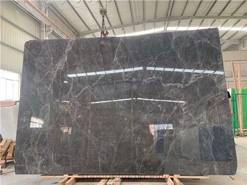 HERMES Grey Marble Grey Slabs Tiles Factory Price