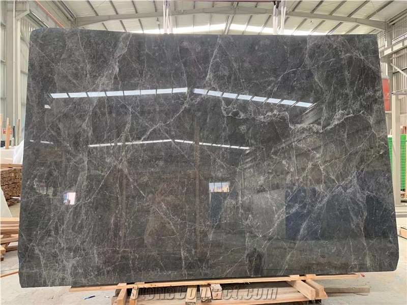 HERMES Grey Marble Grey Slabs Tiles Factory Price