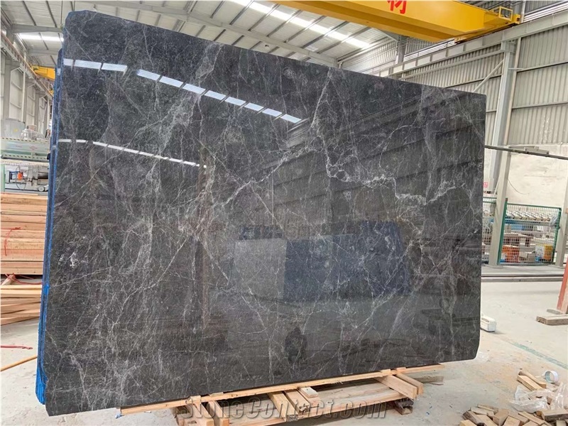 HERMES Grey Marble Grey Slabs Tiles Factory Price