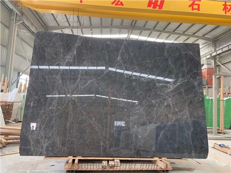 HERMES Grey Marble Grey Slabs Tiles Factory Price