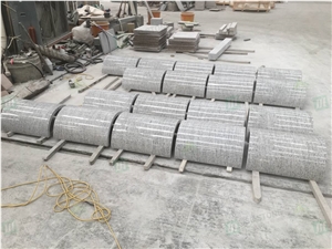 High-Quality Swan White Granite Outdoor Column Cladding