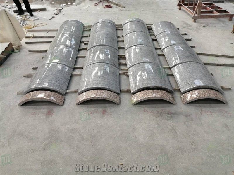 High-Quality Swan White Granite Outdoor Column Cladding