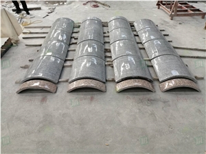 High-Quality Swan White Granite Outdoor Column Cladding