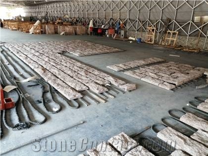 Natural Surface Peach Red G687 Granite Wall Cladding