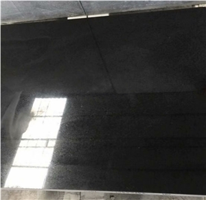 New G684 Stair Black Basalt Flamed Bullnose Step