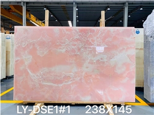 Pink Onyx Natural Onyx Slabs Stock Factory Price 