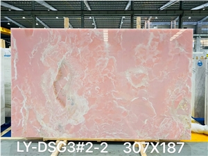 Pink Onyx Natural Onyx Slabs Stock Factory Price 