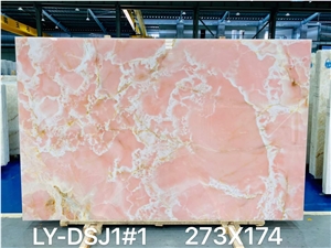 Pink Onyx Natural Onyx Slabs Stock Factory Price 