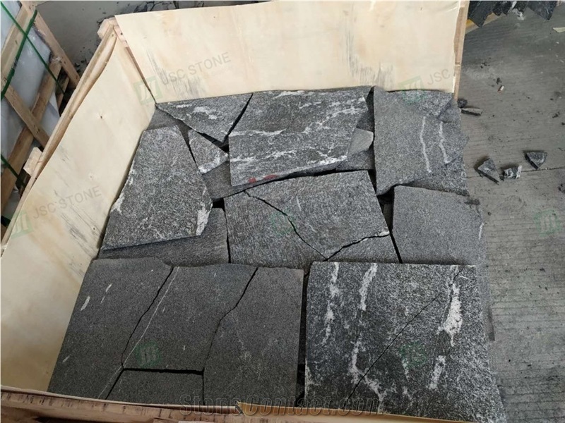 Snow Grey Granite Flagstone Irregular Landscaping Paving