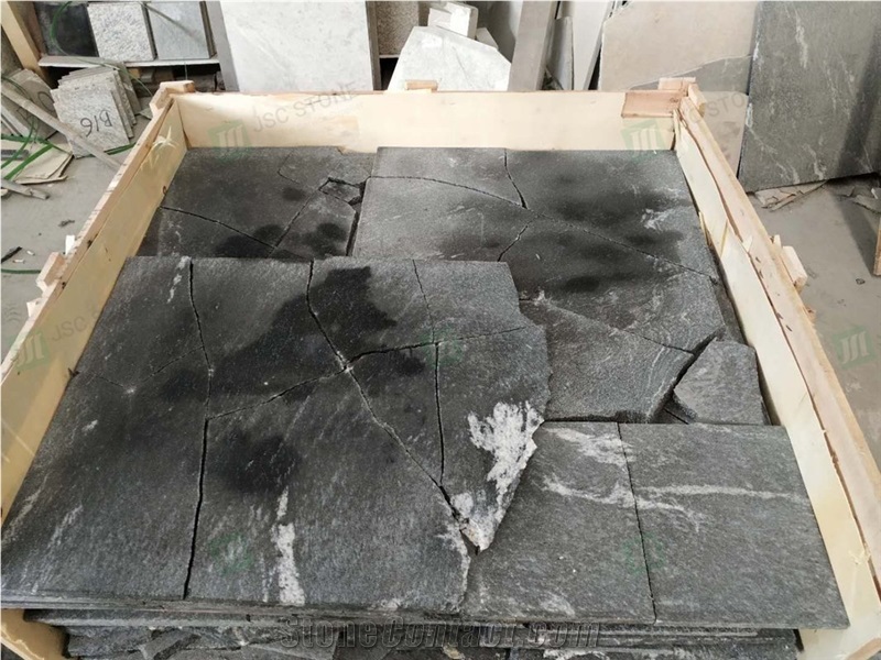 Snow Grey Granite Flagstone Irregular Landscaping Paving