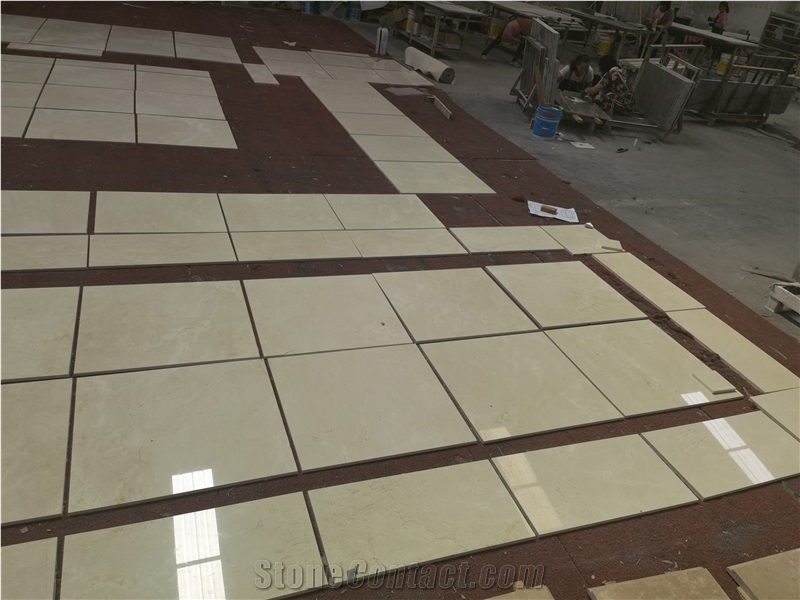 Spanish Beige Crema Marfil Marble Flooring and Walling Tiles