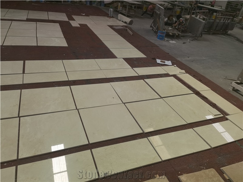 Spanish Beige Crema Marfil Marble Flooring and Walling Tiles