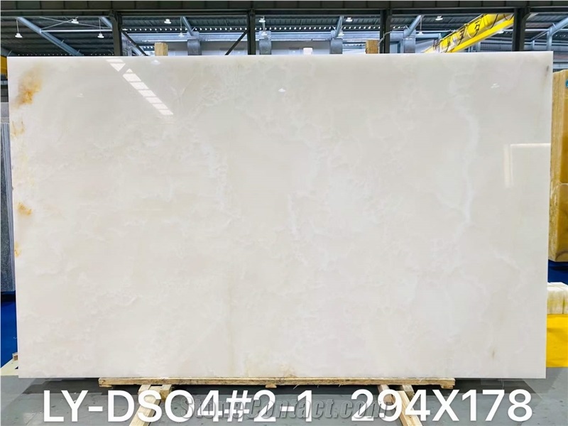 White Natural Top-Quality Onyx Snow White Slabs 