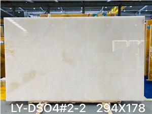 White Natural Top-Quality Onyx Snow White Slabs 