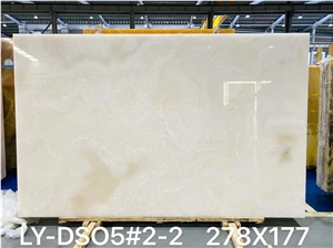 White Natural Top-Quality Onyx Snow White Slabs 