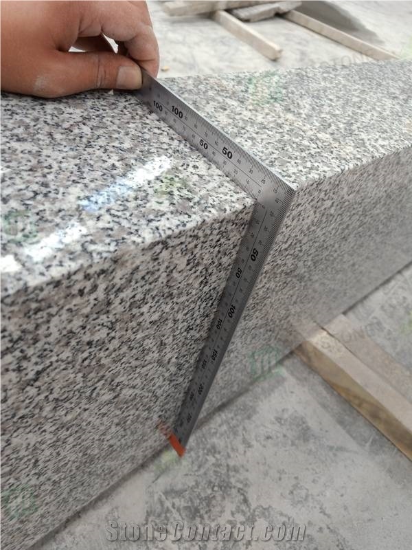 Wholesale G623 Sesame Grey White Granite Kerb Stone 