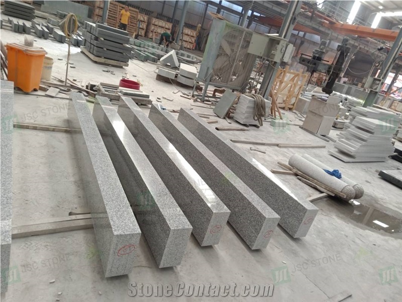 Wholesale G623 Sesame Grey White Granite Kerb Stone 