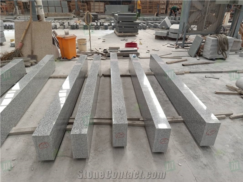 Wholesale G623 Sesame Grey White Granite Kerb Stone 