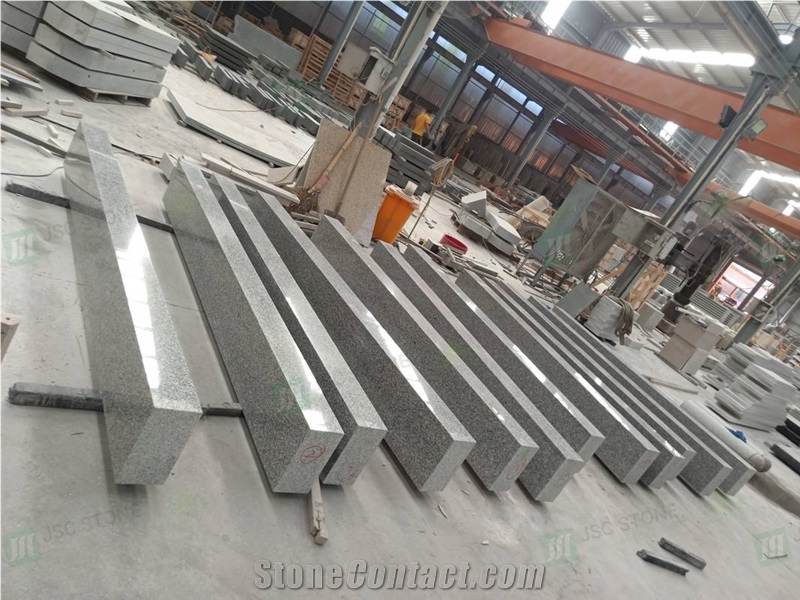 Wholesale G623 Sesame Grey White Granite Kerb Stone 
