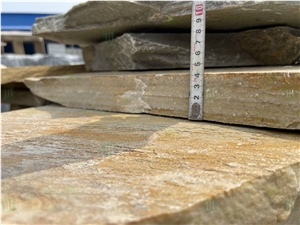Yellow Rusty Slate Flagstone Natural Split Garden Paving