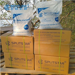 Non-explosive rock Cracking Agent cement for quarry