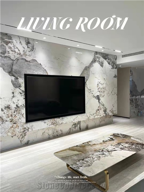 Cheap Pandora Gold Sintered Stone Interior Wall Decoration