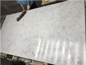 White Cloud Artificial Quartz Kitchen