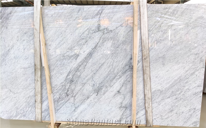 Bianco Carrara Venato White Marble For Wall And Floor Decor