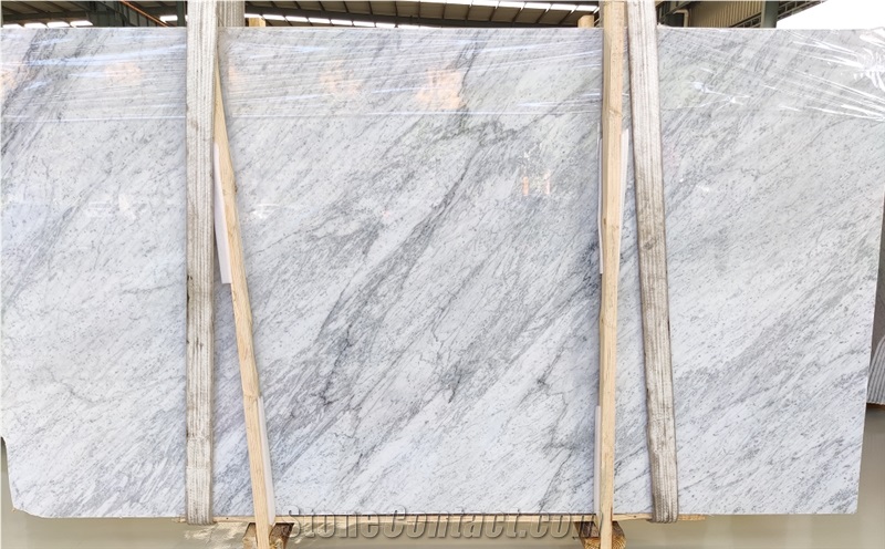 Bianco Carrara Venato White Marble For Wall And Floor Decor