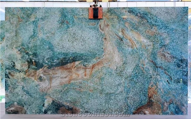 Factory Competitive Price Ocean Blue Quartzite Slabs