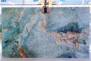 Factory Competitive Price Ocean Blue Quartzite Slabs