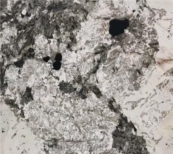 Peacock Sween White Crystal Natural Thin Granite