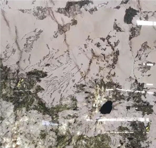 Peacock Sween White Crystal Natural Thin Granite