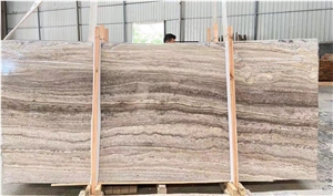 Silver Travertine Brown tiles and slabs