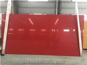 red cuarzo for kitchen top and flooring tiles
