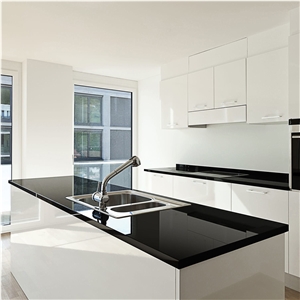 White Calacatta Book Match Quartz Stone Worktops