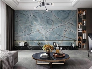 Deep Blue Roma Brazil Quartzite 20Mm  Slabs For Flooring