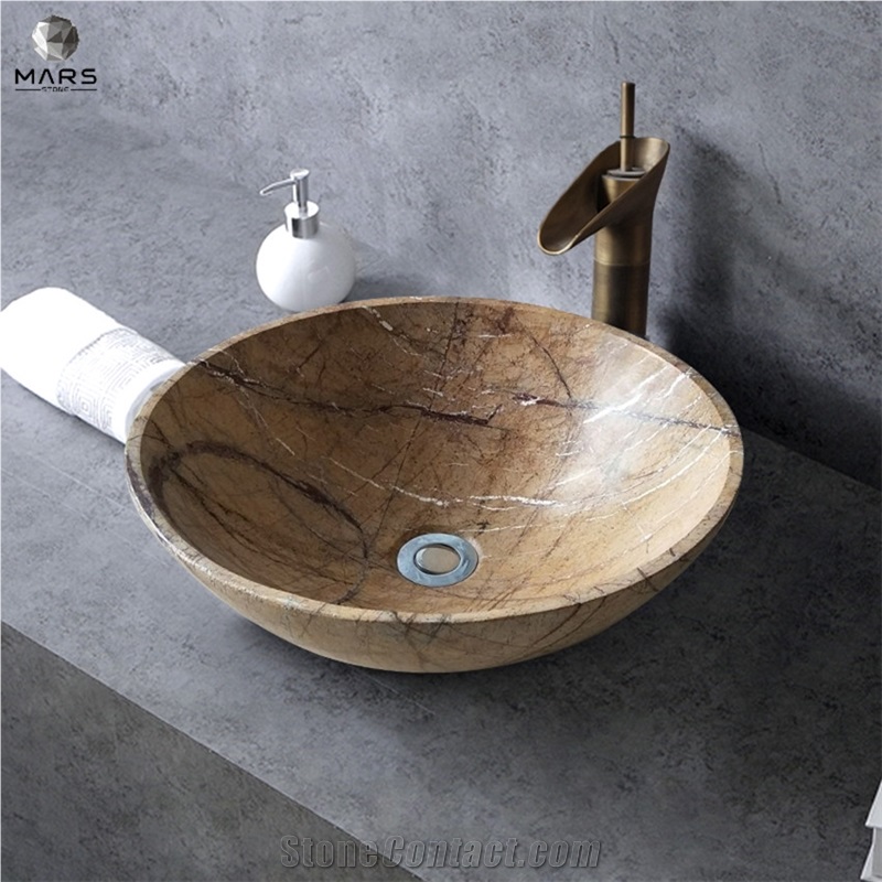 Marble Wash Basins Round Sink,For Kitchen Bathroom