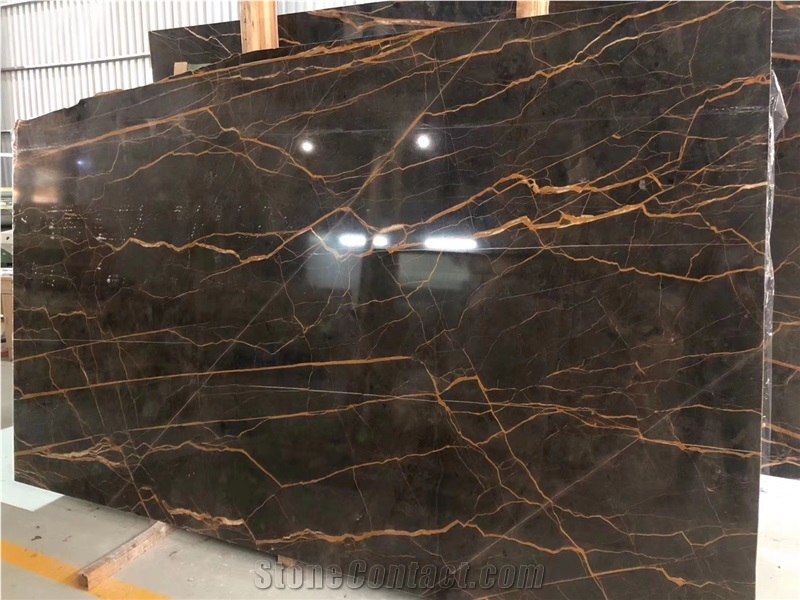 Nero St laurent Grey Black Marble Slabs,Wall Floor Tiles 