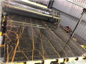 Nero St laurent Grey Black Marble Slabs,Wall Floor Tiles 