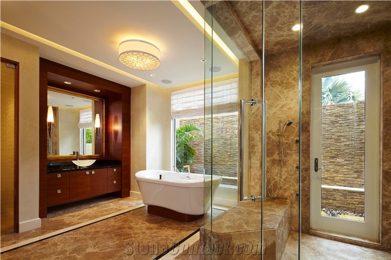 Turkey Light Crystal Emperador Brown Marble Slabs,Wall Tiles